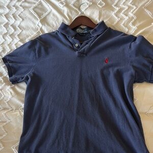 Polo by Ralph Lauren Men's Navy Polo Shirt Custom Fit Large